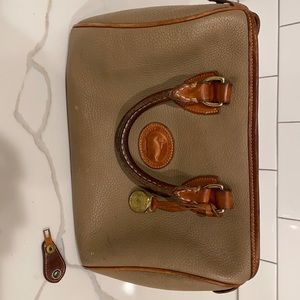 authentic taupe dooney & bourke satchel